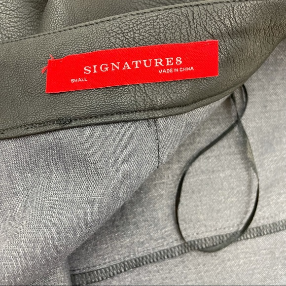 Faux Leather Lace Up Mini Skirt - Picture 5 of 9